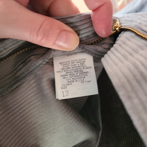 L. L. Bean Corduroy Skirt grey vintage - Picture 6 of 10